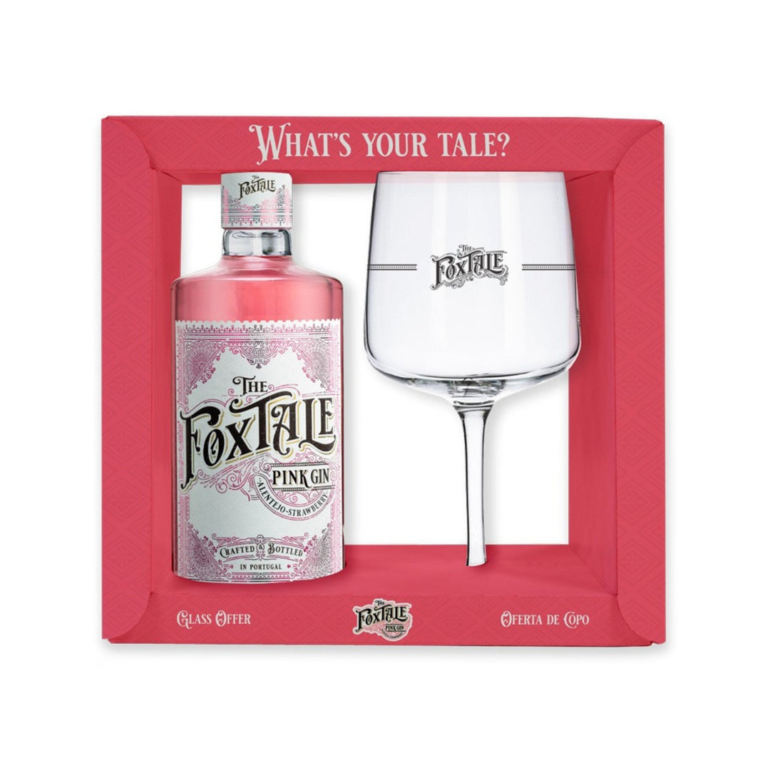 The Foxtale Pink Gin With Glass