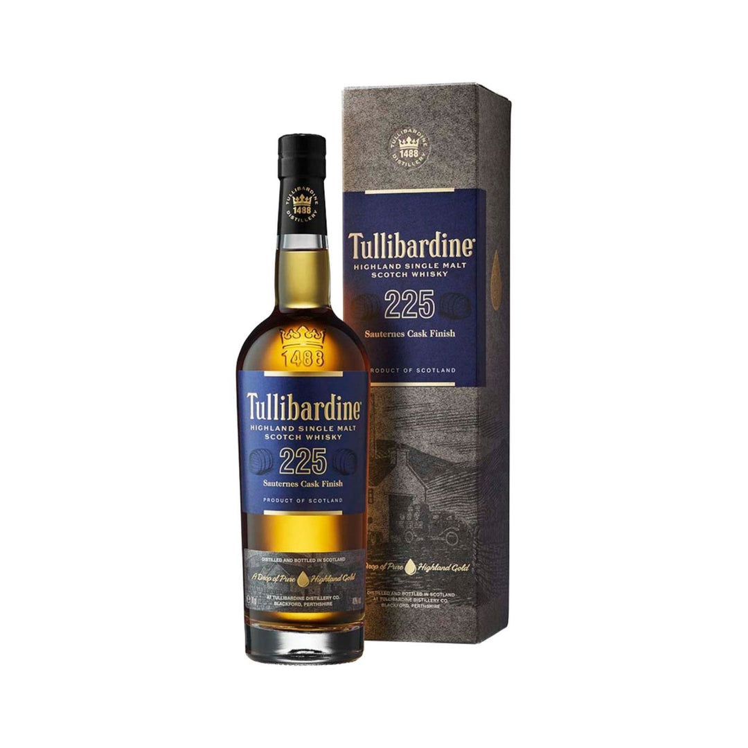 Tullibardine 225 Sauternes Finish Highland Single Malt Scotch Whisky (case of 6)