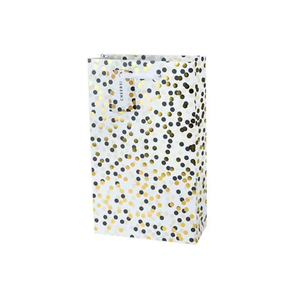 Tuxedo Dot Double Wine Bag