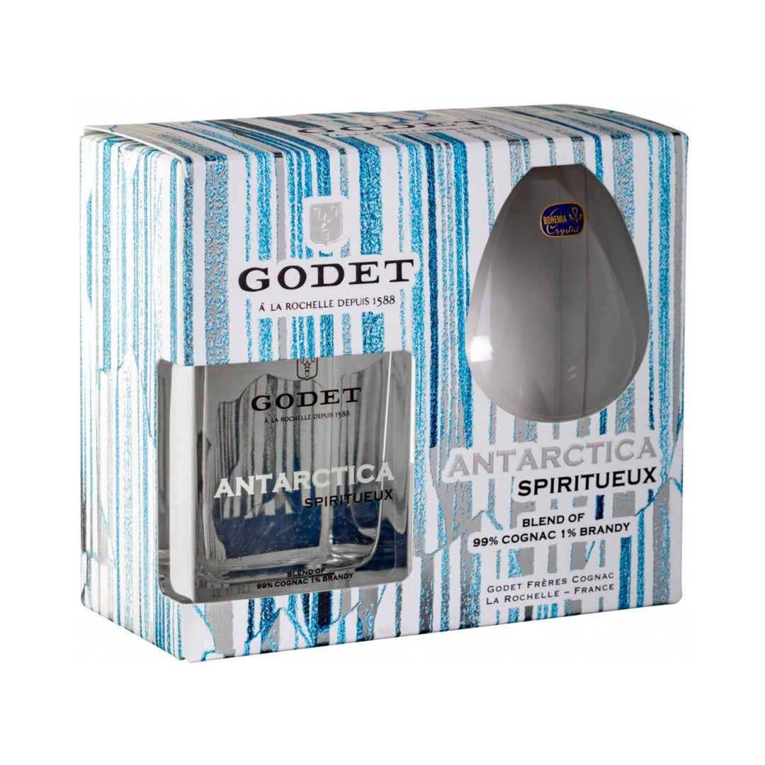 Godet Antartica Icy White Gift Box W/ Glass (case of 4)