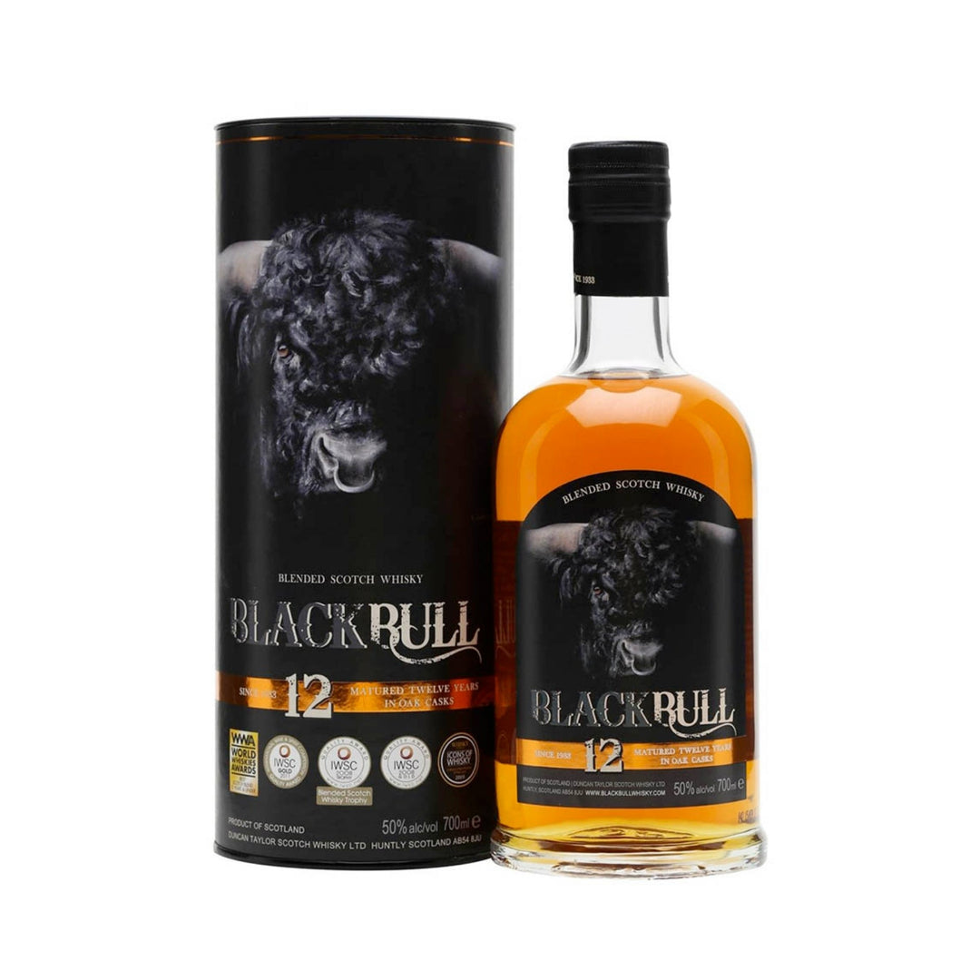 Duncan Taylor Black Bull 12 Year Old Blended Scotch Whisky (case of 6)