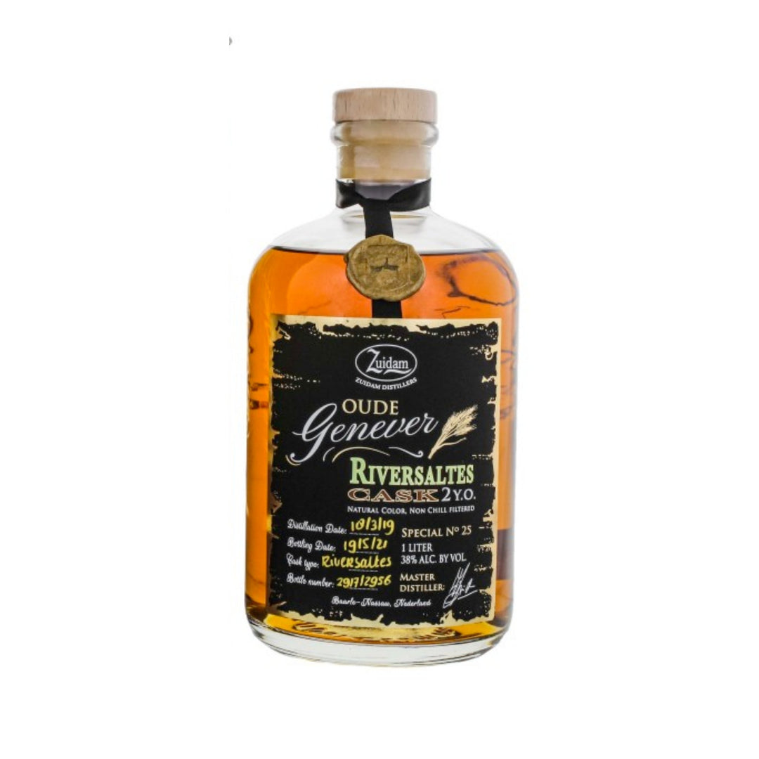 Zuidam Oude Genever 2 Jahre Riversaltes Cask Special 1L (case of 6)